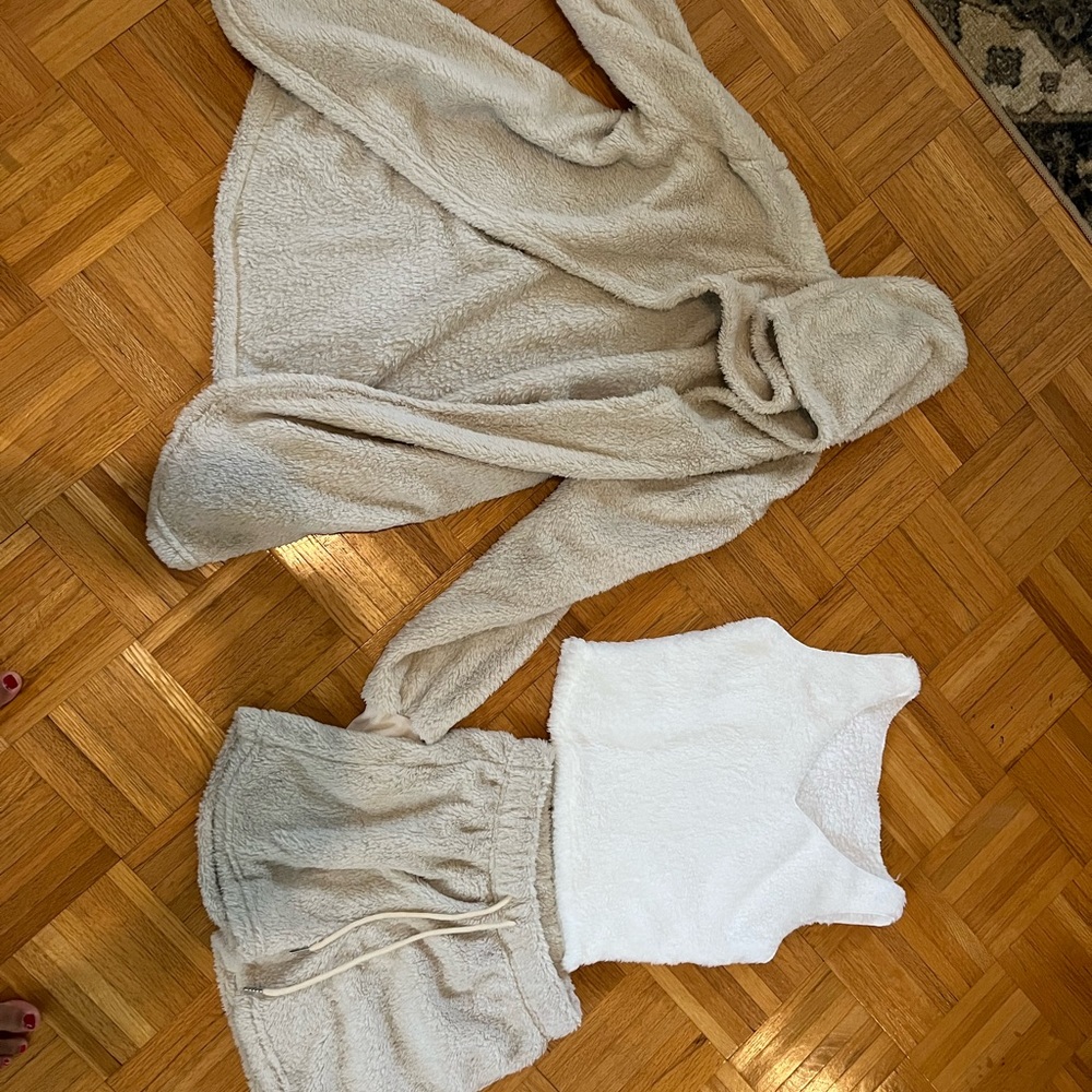 Fuzzy pajama set